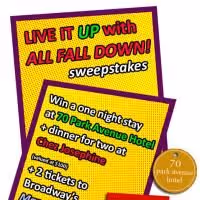 ALL FALL DOWN Hosts A Fundraising Sweepstakes To Draw Fans and Donors